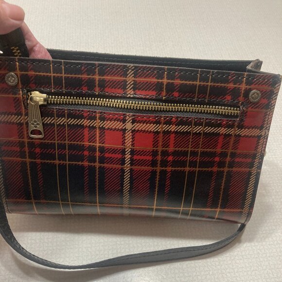 EUC Patricia Nash Tartan Leather set; Crossbody, Matching wallet and Mirror - Picture 3 of 15